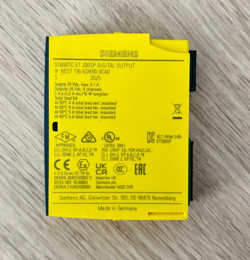 SIEMENS - Simatic - 7x 6ES7136-6DB00-0CA0 - F-DQ - ET200SP, Ophalen of Verzenden, Zo goed als nieuw