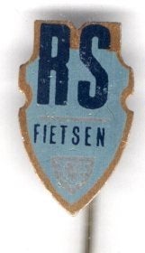 R.S. Stokvis & Zonen blik rijwielen fiets speldje ( G_219a), Verzenden, Zo goed als nieuw, Transport, Speldje of Pin