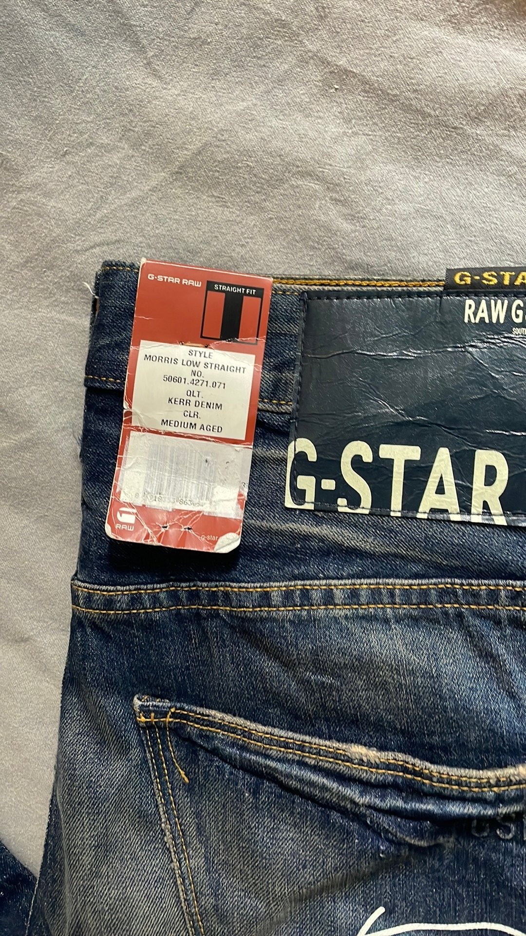 G-Star 2934 Morris Low Straight Jeans Donkerblauw, Ophalen of Verzenden, Nieuw, Blauw