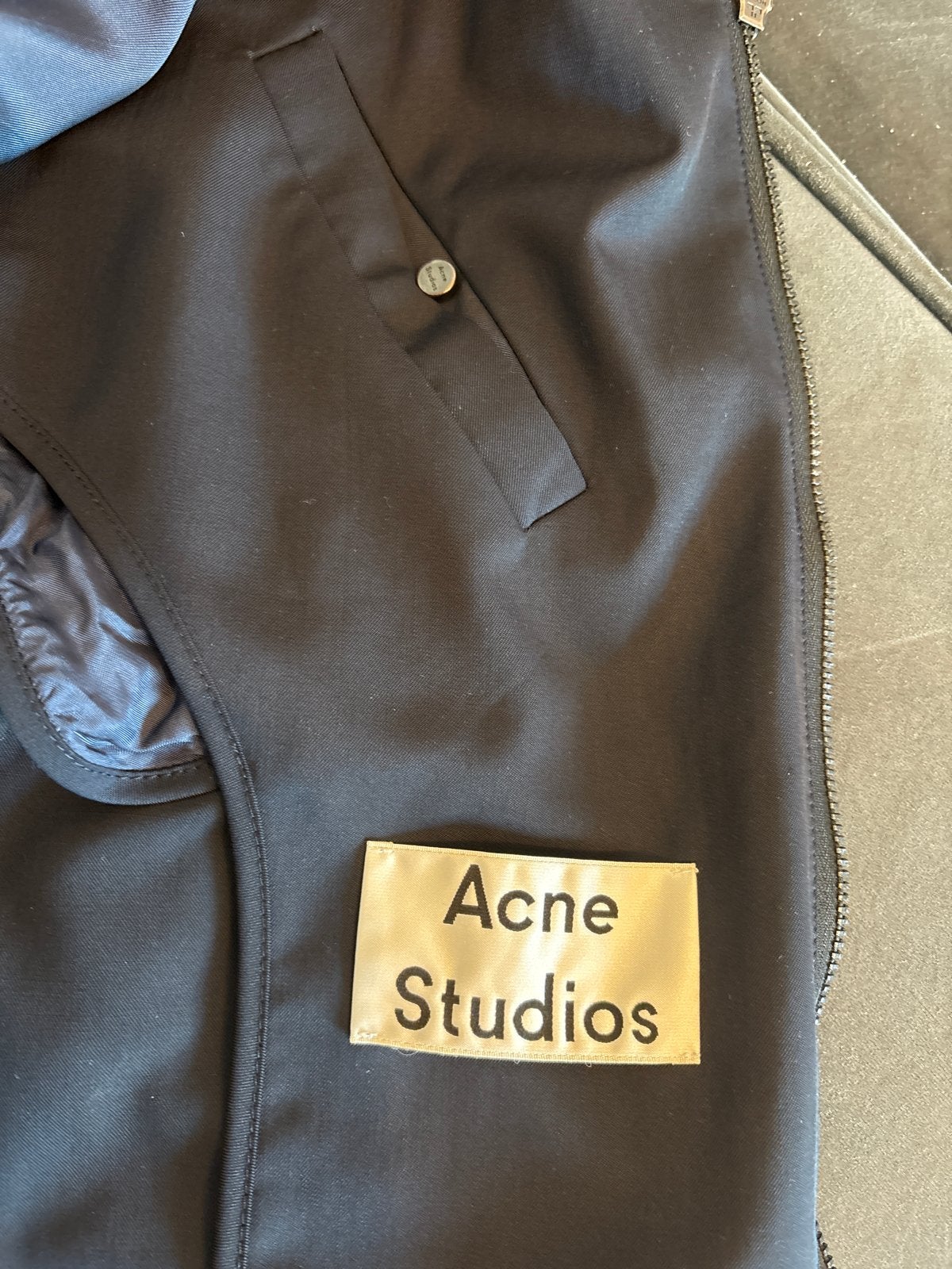 Acne Studios Jas - Maat 50 (L), Ophalen of Verzenden, Zo goed als nieuw, Maat 52/54 (L), Blauw
