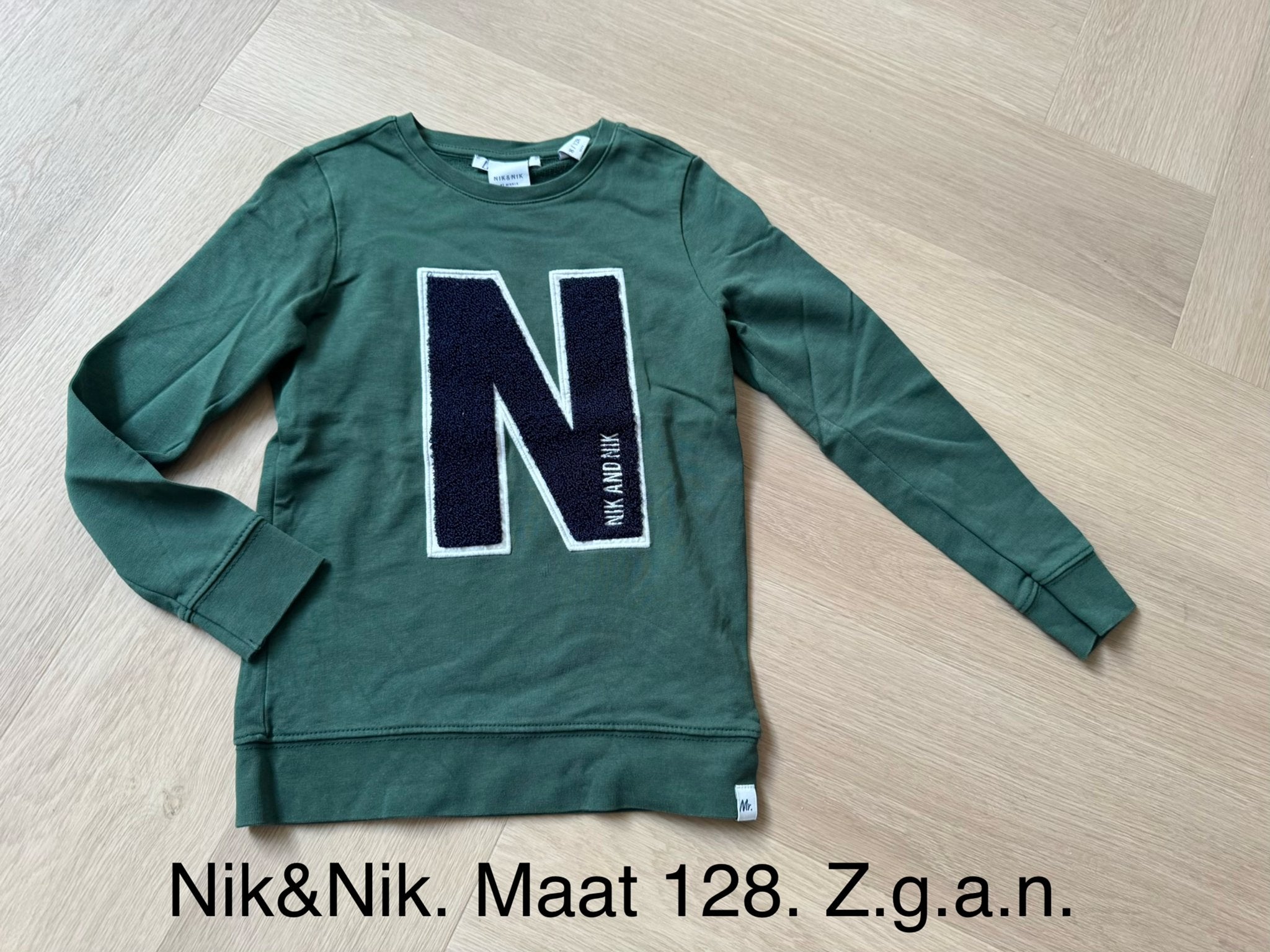 Nik&Nik Trui Maat 128 - Zo goed als nieuw, Ophalen of Verzenden, Zo goed als nieuw, Jongen, Trui of Vest