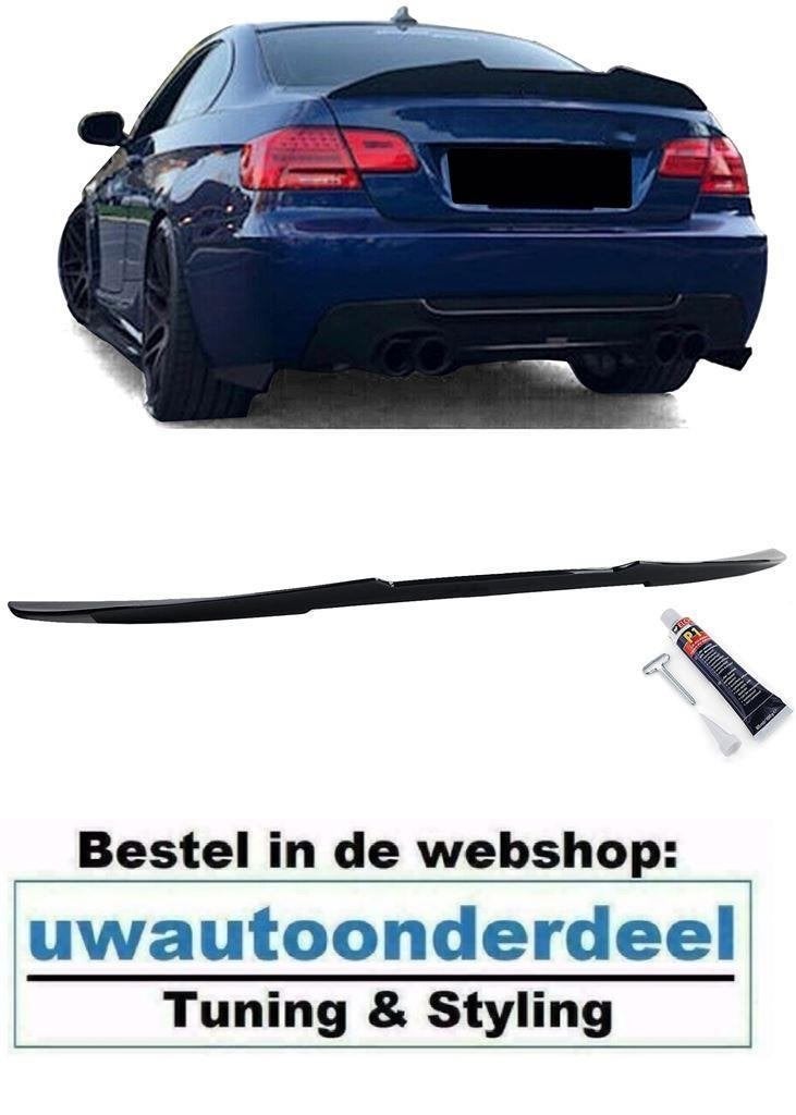 Achterklep Ducktale Spoiler Zwart Voor Bmw 3 Serie E92 Coupe, Auto diversen, Tuning en Styling, Verzenden, Automotive Parts, A.parts@hotmail.nl