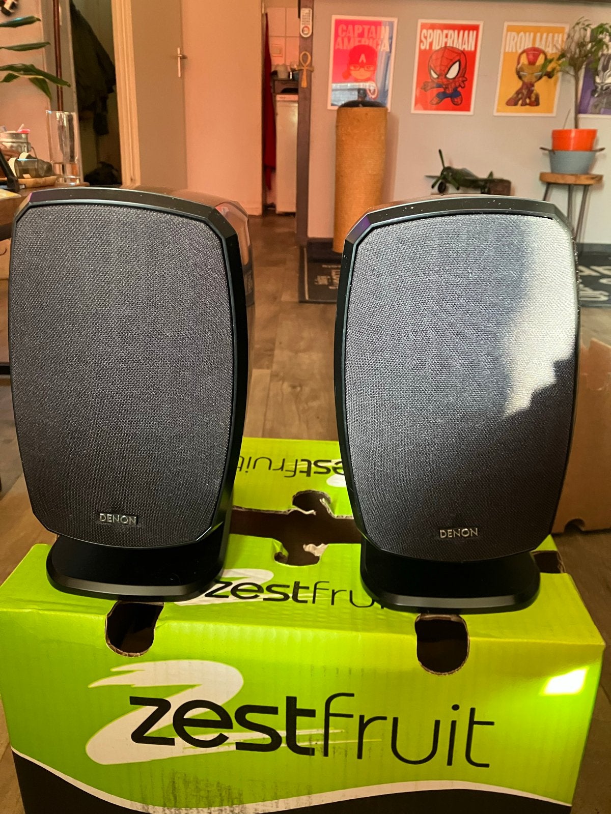 Denon speakerset - Zo goed als nieuw, Basreflex, Ophalen of Verzenden, Zo goed als nieuw, Speakerset