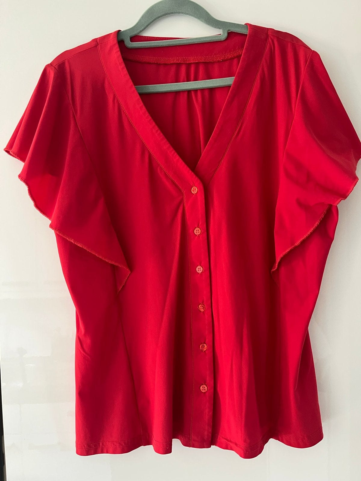 Studio Anneloes rode travelstof blouse, Ophalen of Verzenden, Zo goed als nieuw, Rood