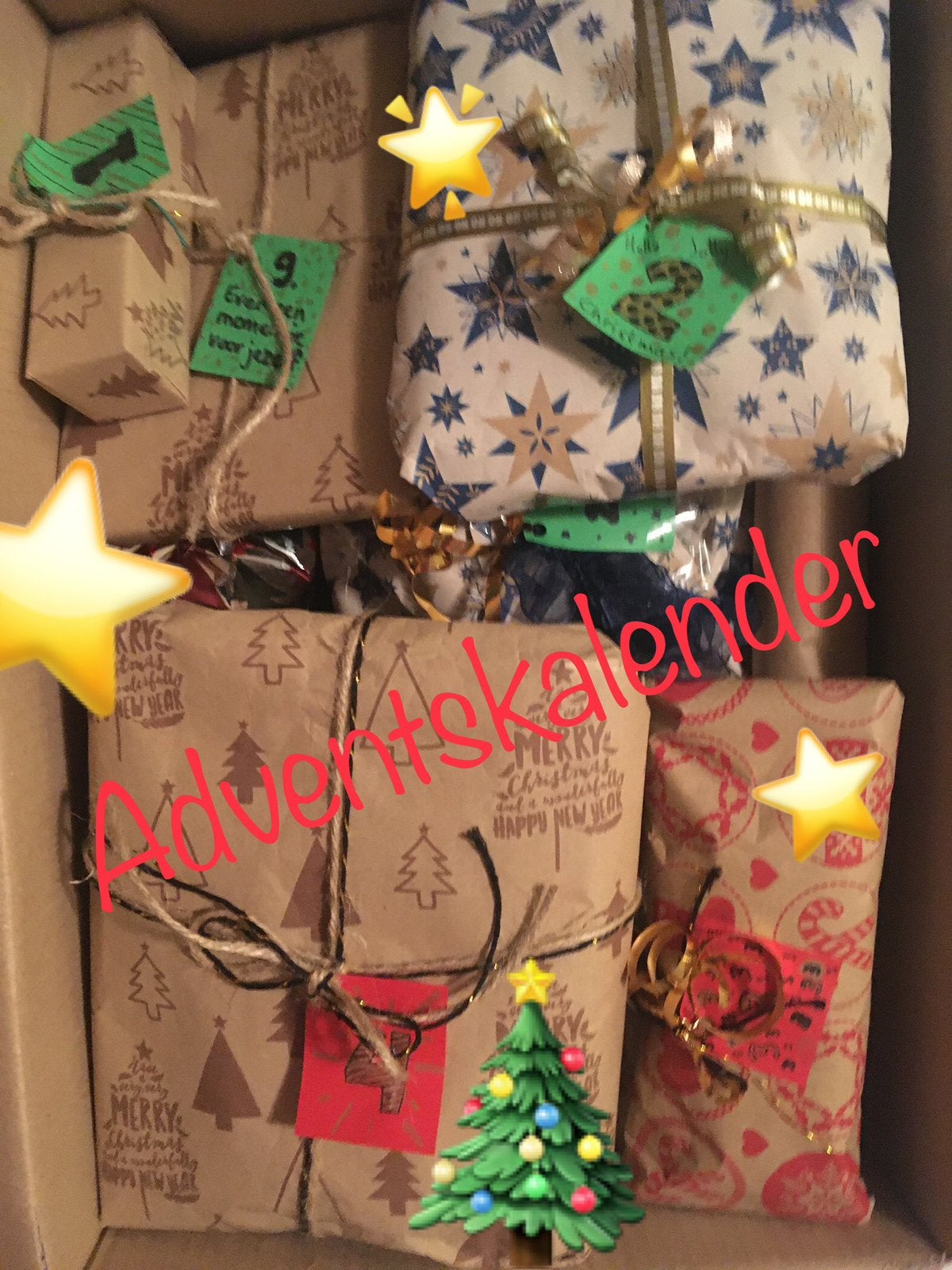 Adventskalender pakket 24 st dameskleding, deco, beauty, etc, Ophalen of Verzenden, Zo goed als nieuw