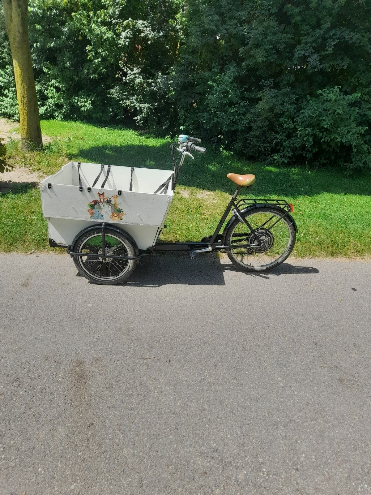 elektrische bakfiets 7ver voor 6 kinderen re vervoeren, Ophalen, Gebruikt, 4 kinderen of meer