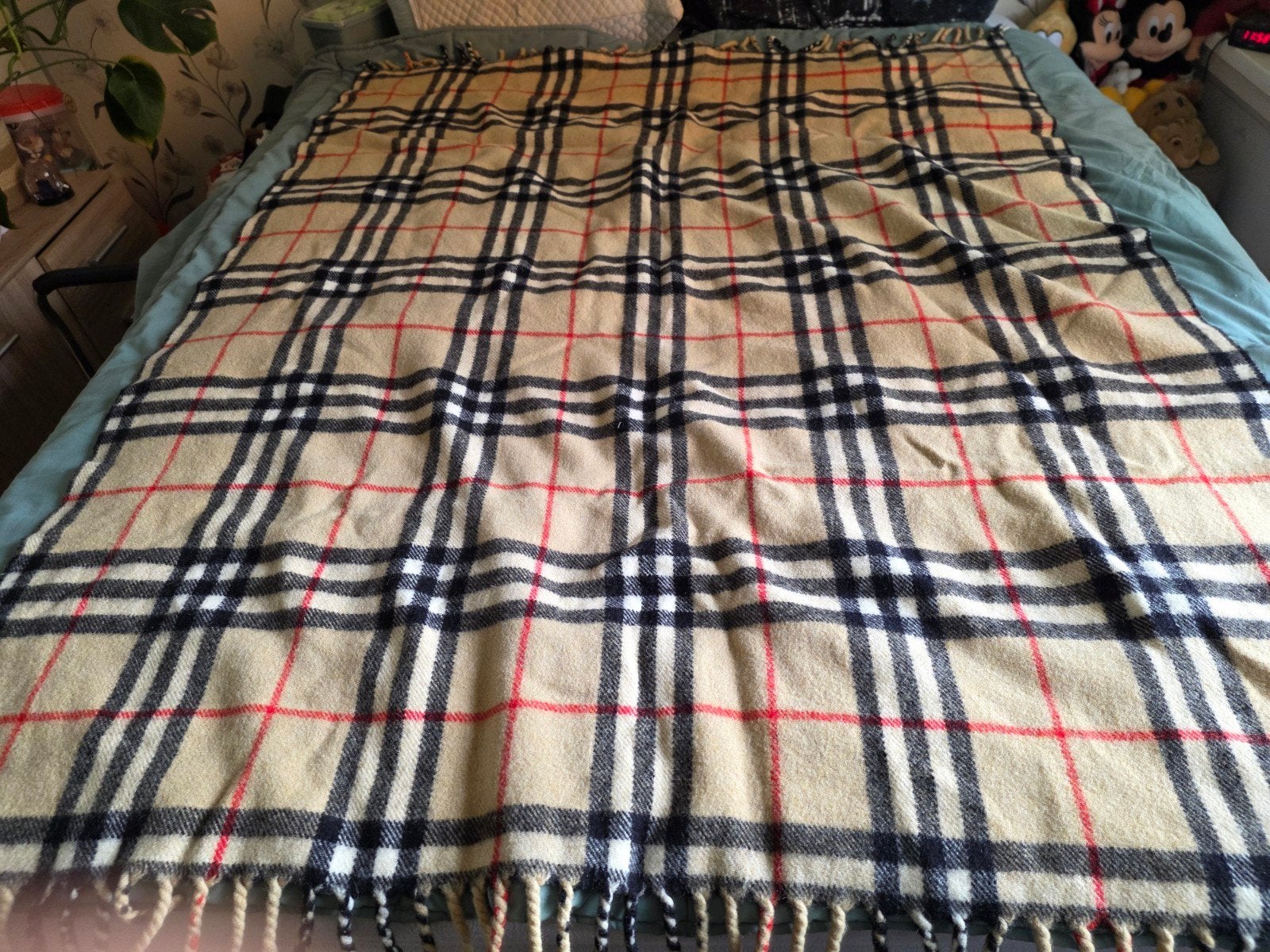 Burberry deken breedte 36 lengte 171, Huis en Inrichting, Ophalen of Verzenden, Zo goed als nieuw