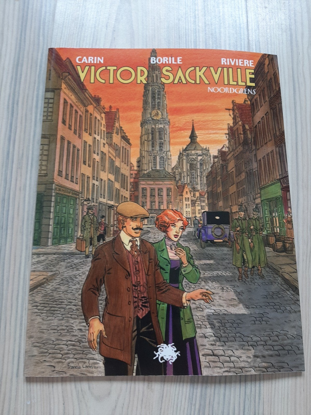 Victor Sackville - Noordgrens (Stripboek), Eén stripboek, Ophalen of Verzenden, Zo goed als nieuw, Carin, Borile, Riviere
