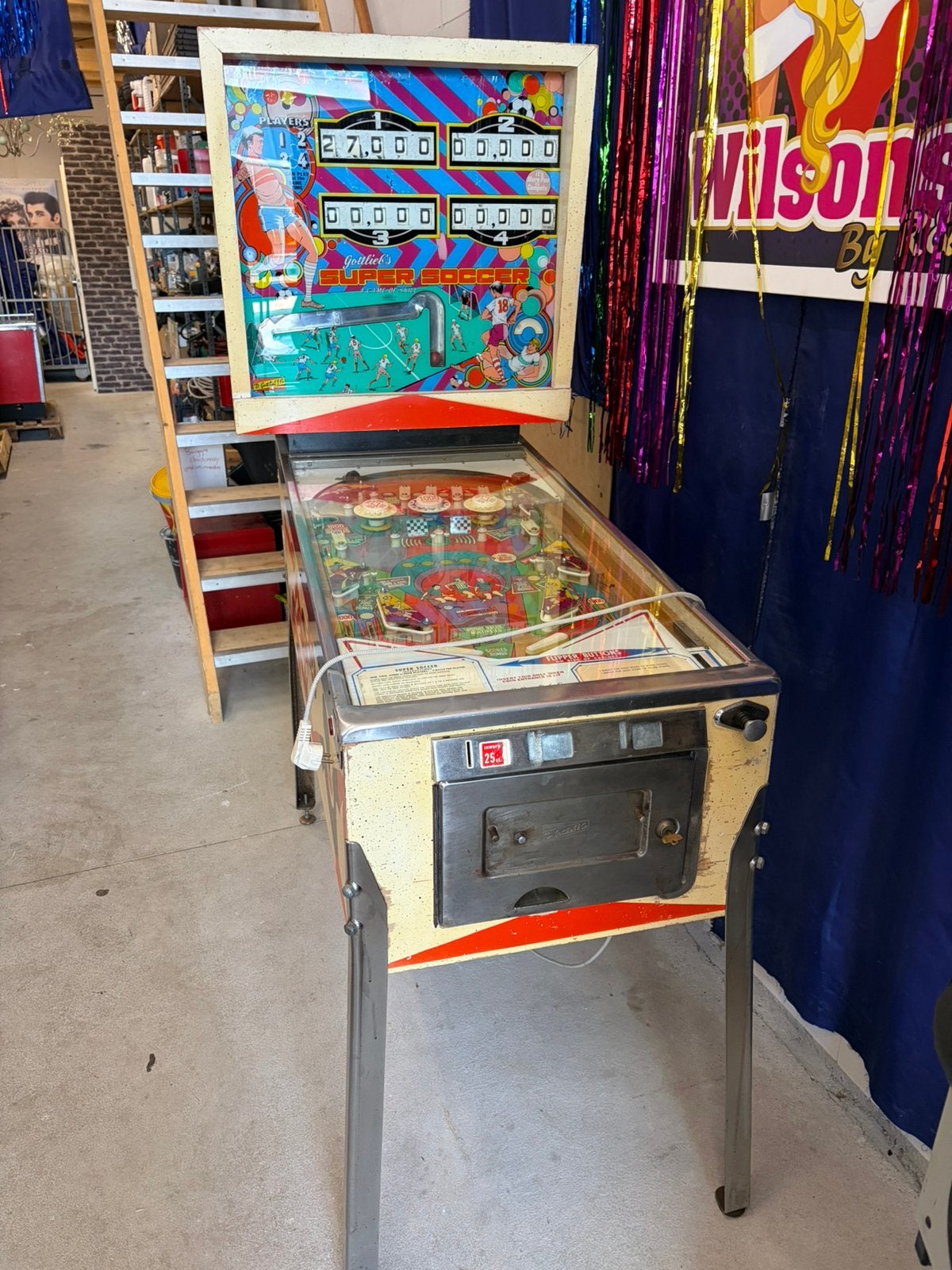 Flipper kast Super Soccer, Ophalen, Gebruikt, Flipperkast