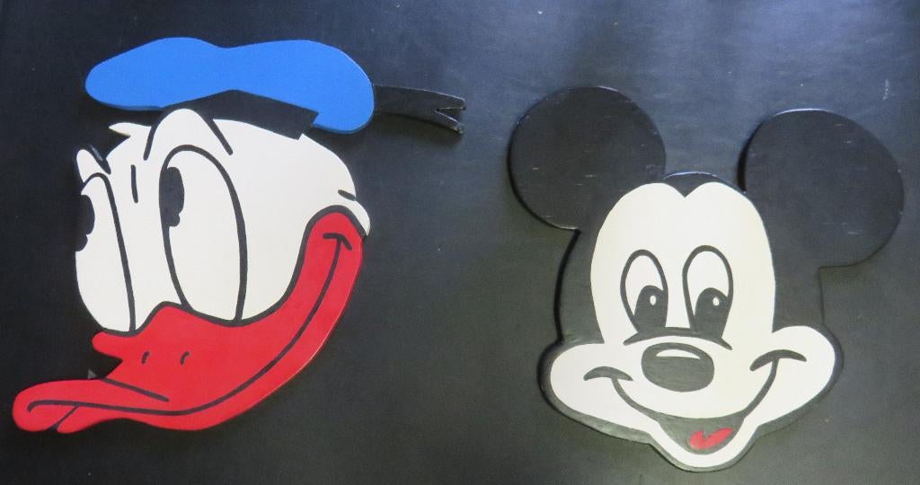 van hout Mickey Mouse en Donald Duck, Ophalen of Verzenden, Zo goed als nieuw, 180 cm of meer, 85 tot 100 cm