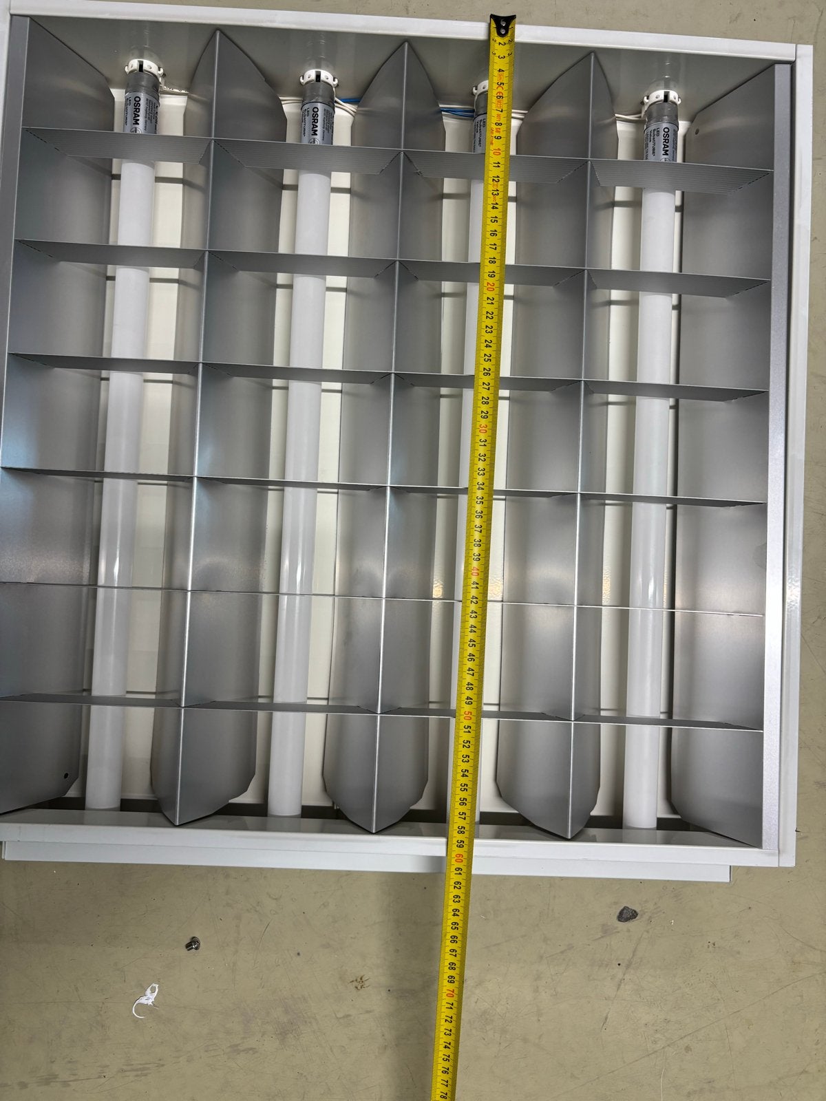 10 stuks TL armatuur met Osram LED SubstiTUBE Value lampen, Wit, G13 (TL), Modern, Ophalen
