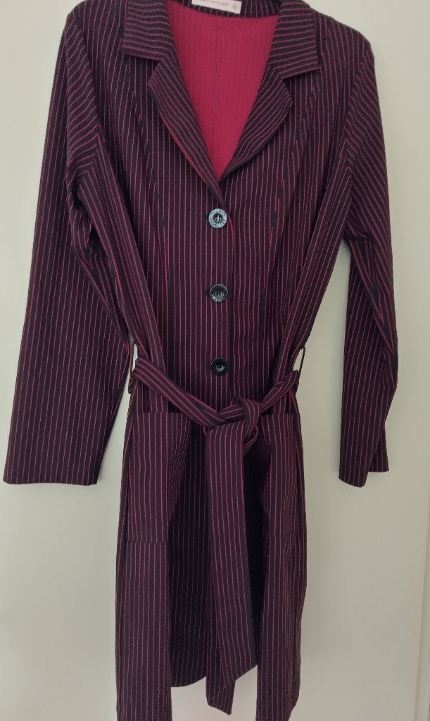 Blauw-rood jasje van Studio Anneloes (travelstof). Maat XL, Studio Anneloes, Blauw, Maat 46/48 (XL) of groter, Ophalen of Verzenden