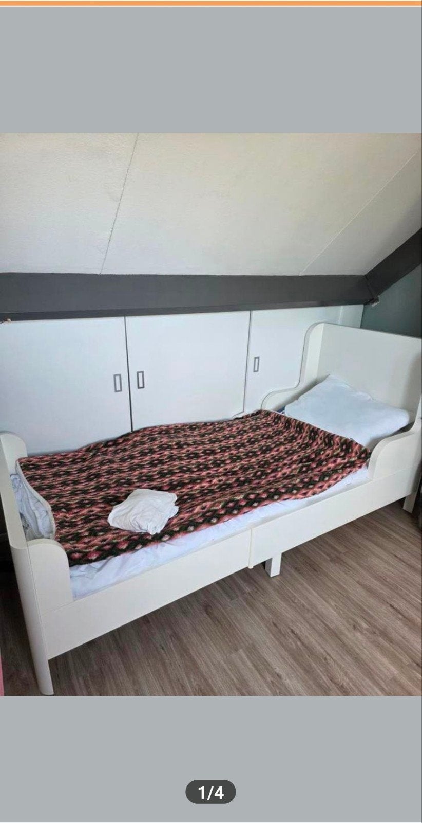 IKEA Sundvik uitschuifbaar kinderbed met matras, Ophalen, 85 tot 100 cm, Gebruikt, Matras