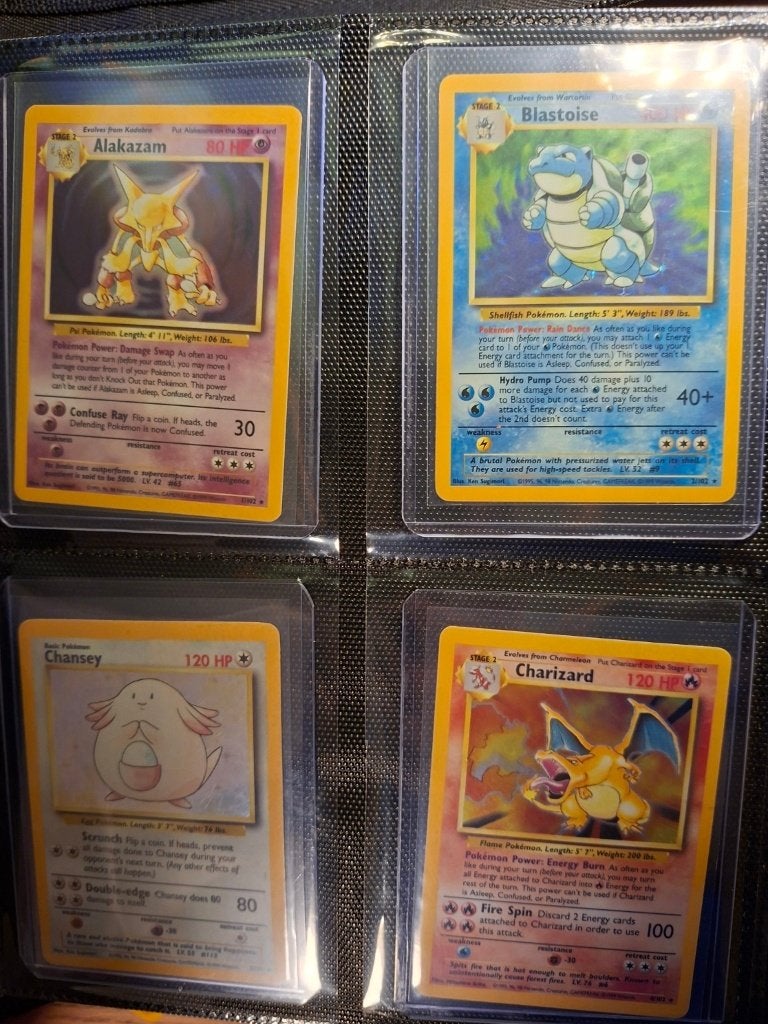 Complete Pokemon WOTC Base set Unlimited, Ophalen of Verzenden, Gebruikt, Meerdere kaarten