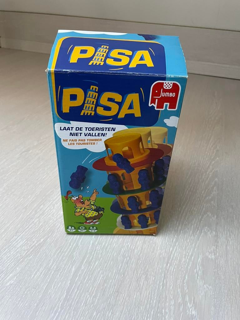 4 spellen: Pisa, Monopoly jr, Skipbo jr en Wie ben ik, Ophalen, Gebruikt