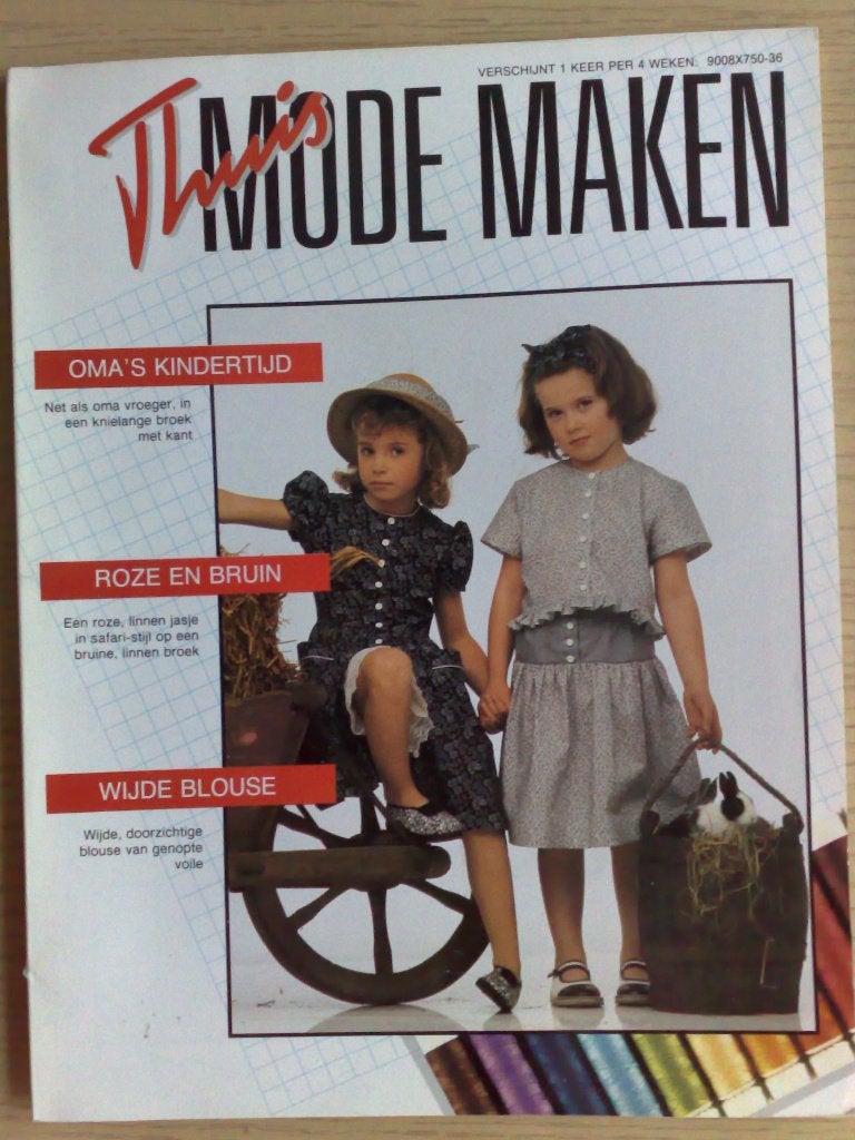 Thuis mode maken tijdschrift patronen nr. 36, Verzenden, Vrouw, Overige merken