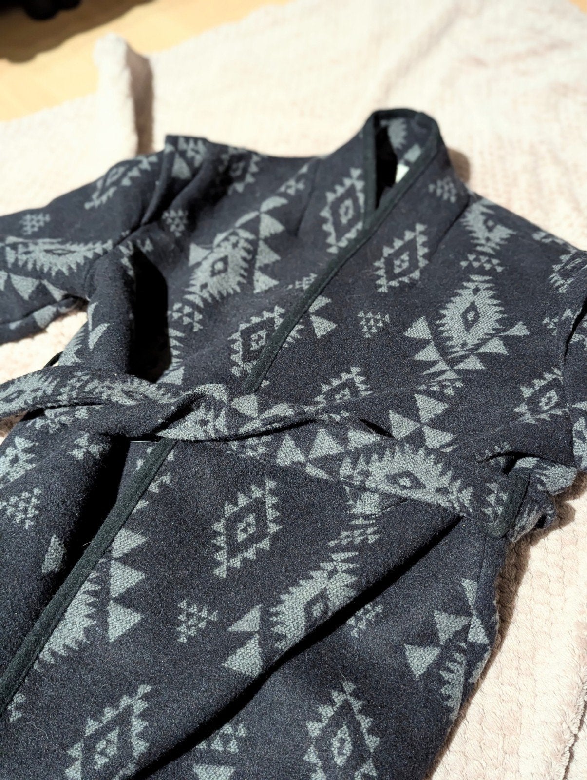 An'ge Kimono Jasje met Aztekenprint - Maat S, Kleding | Dames, Ophalen of Verzenden, Zo goed als nieuw, Maat 36 (S), Blauw