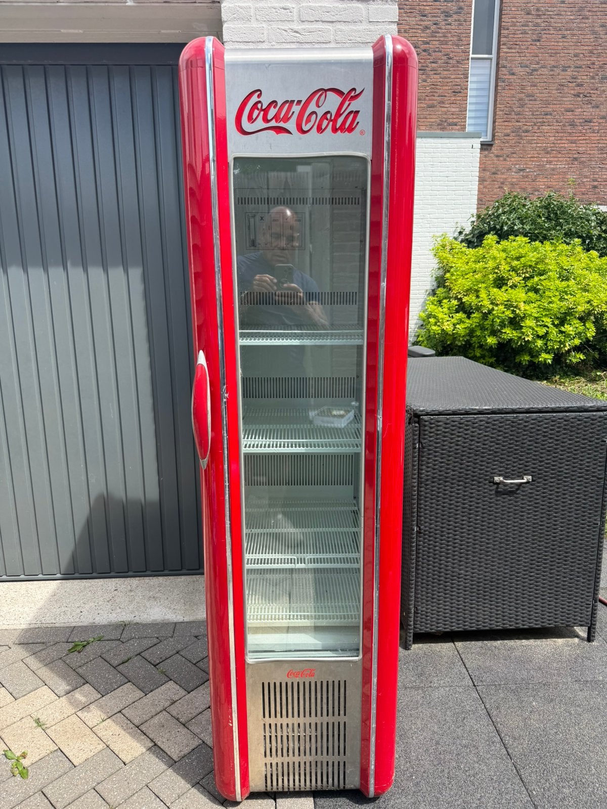 Retro Coca Cola koelkast maakt sluiting showmodel evt ergens, Ophalen, Zonder vriesvak, 200 liter of meer, 160 cm of meer