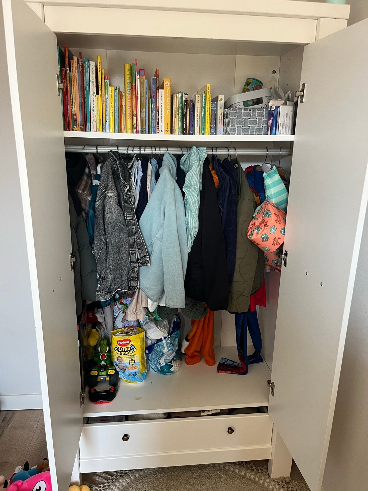 Bopita babykamer set: ledikant, commode, kledingkast en box, Ophalen, Gebruikt