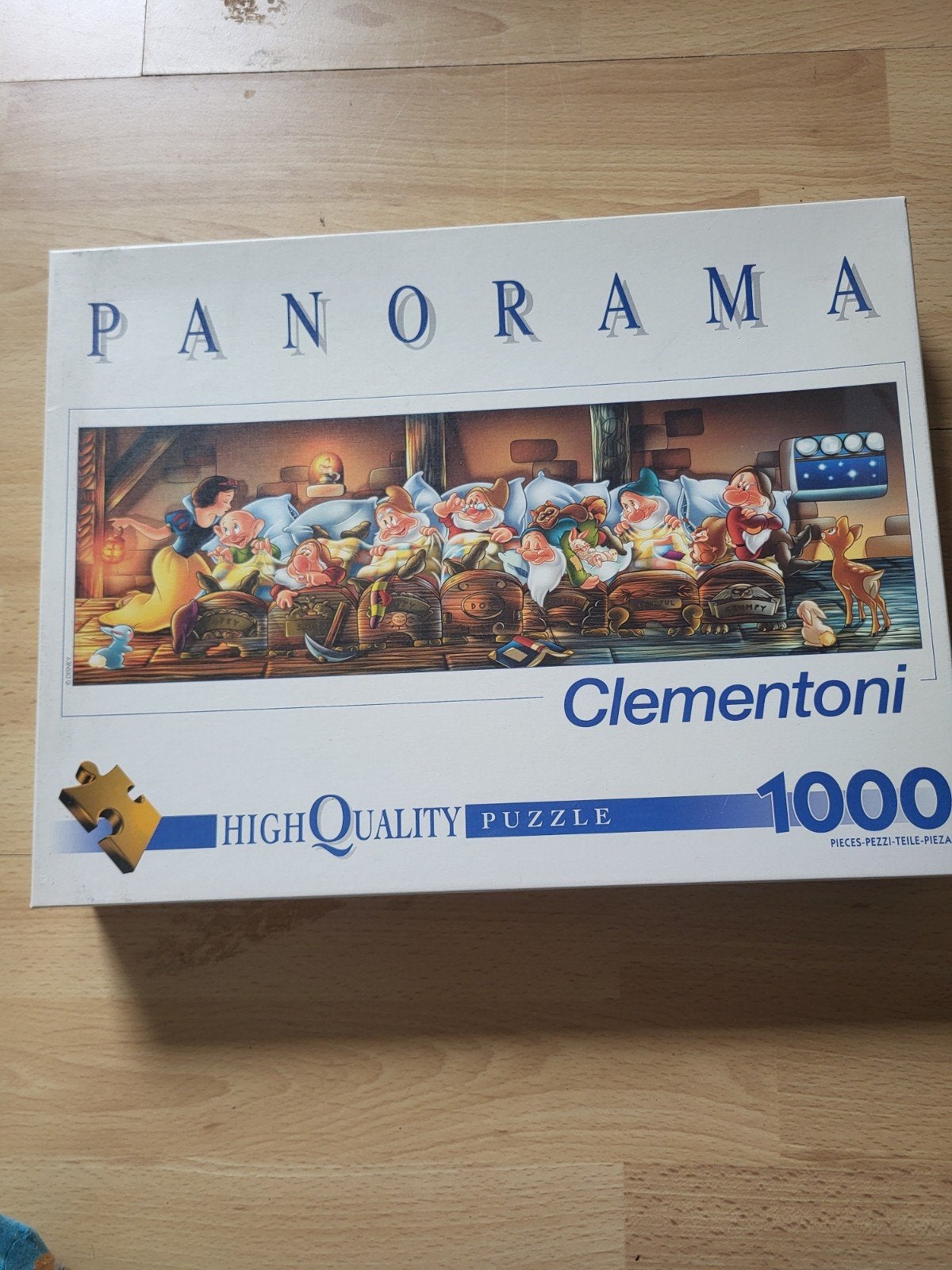 Clementoni Sneeuwwitje Panorama Legpuzzel 1000 stukjes, Hobby en Vrije tijd, Ophalen of Verzenden, 500 t/m 1500 stukjes, Gebruikt