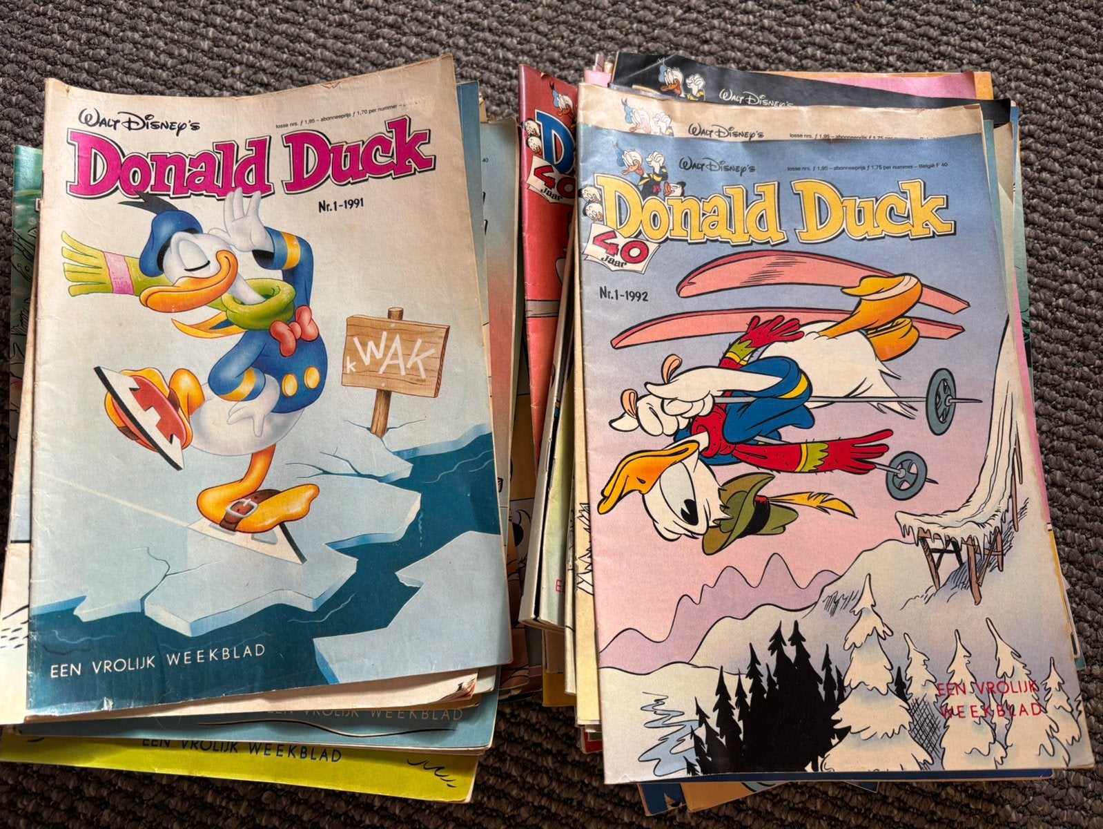 Donald Duck jaargang 1991 en 1992, Boeken, Complete serie of reeks, Ophalen, Gelezen, Europa