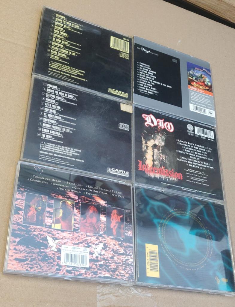 6 cd Black Sabbath Dio Judas Priest Ozzy Osborne, Ophalen of Verzenden, Zo goed als nieuw