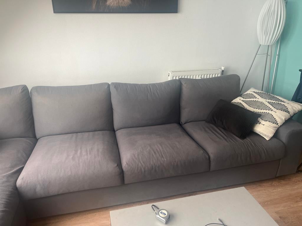 IKEA Vimle bank met gebruikssporen van kat, Gebruikt, Hoekbank, Driepersoons, 75 tot 100 cm