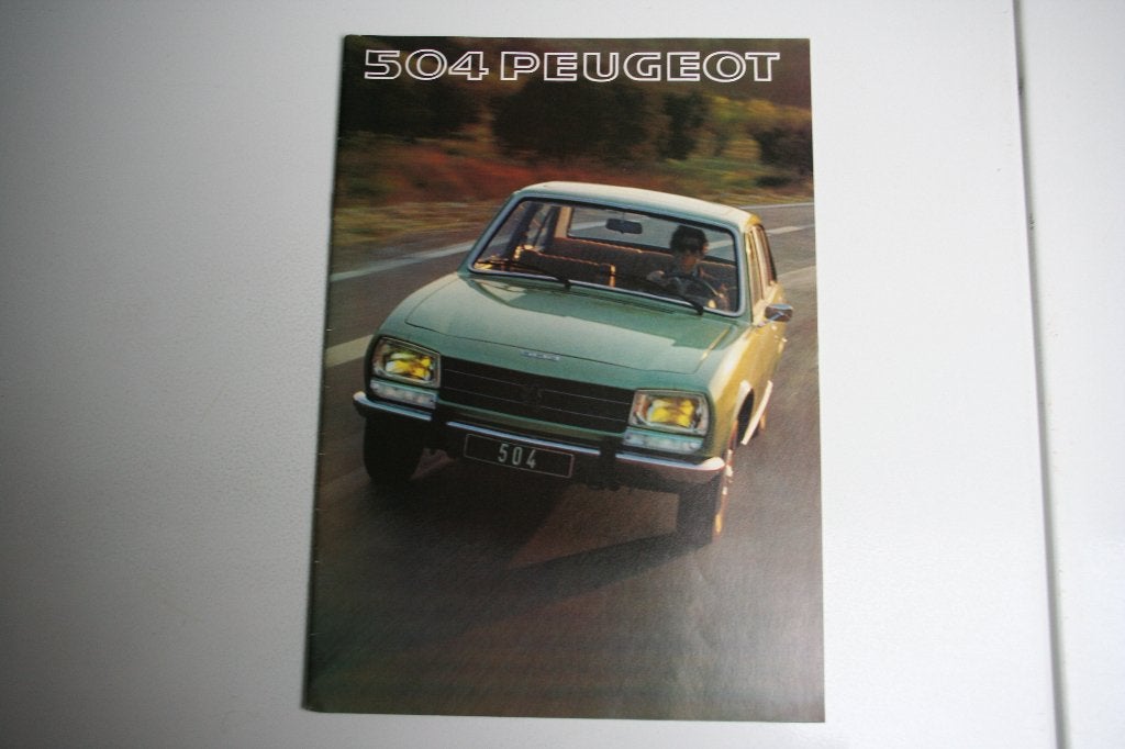 Folder Peugeot 504 (1977) (54), Ophalen of Verzenden, Nieuw, Peugeot