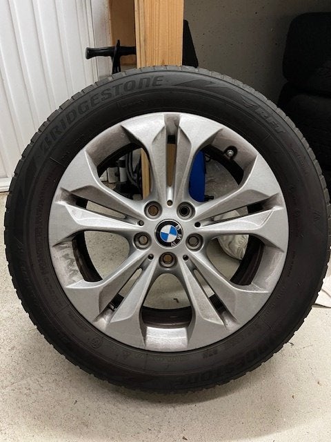 BMW X1 F48 17"velgen + winterbanden, Ophalen, Gebruikt, Velg(en), 17 inch
