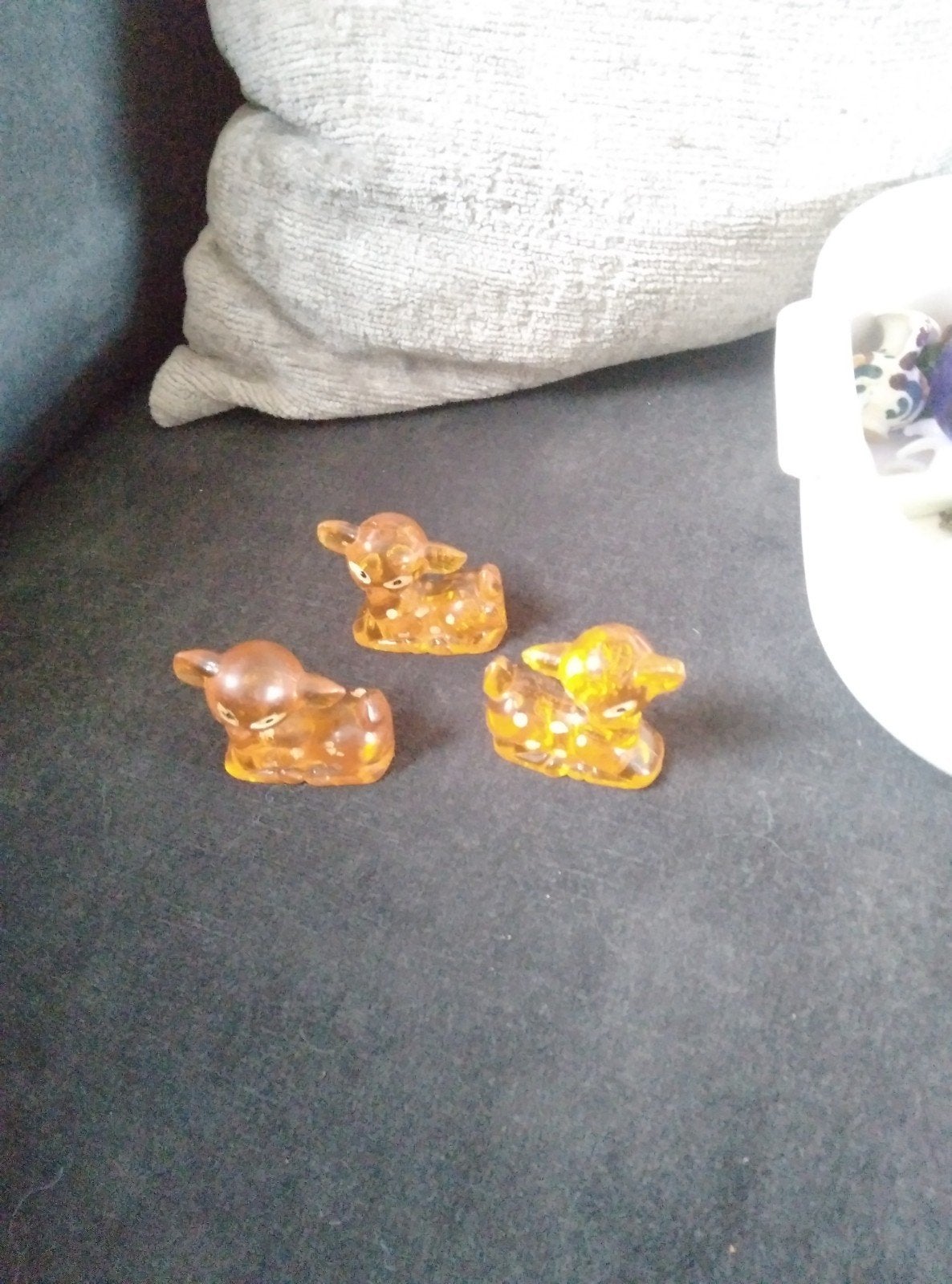 3 vintage letterbak beeldjes hertjes, Verzamelen, Ophalen of Verzenden