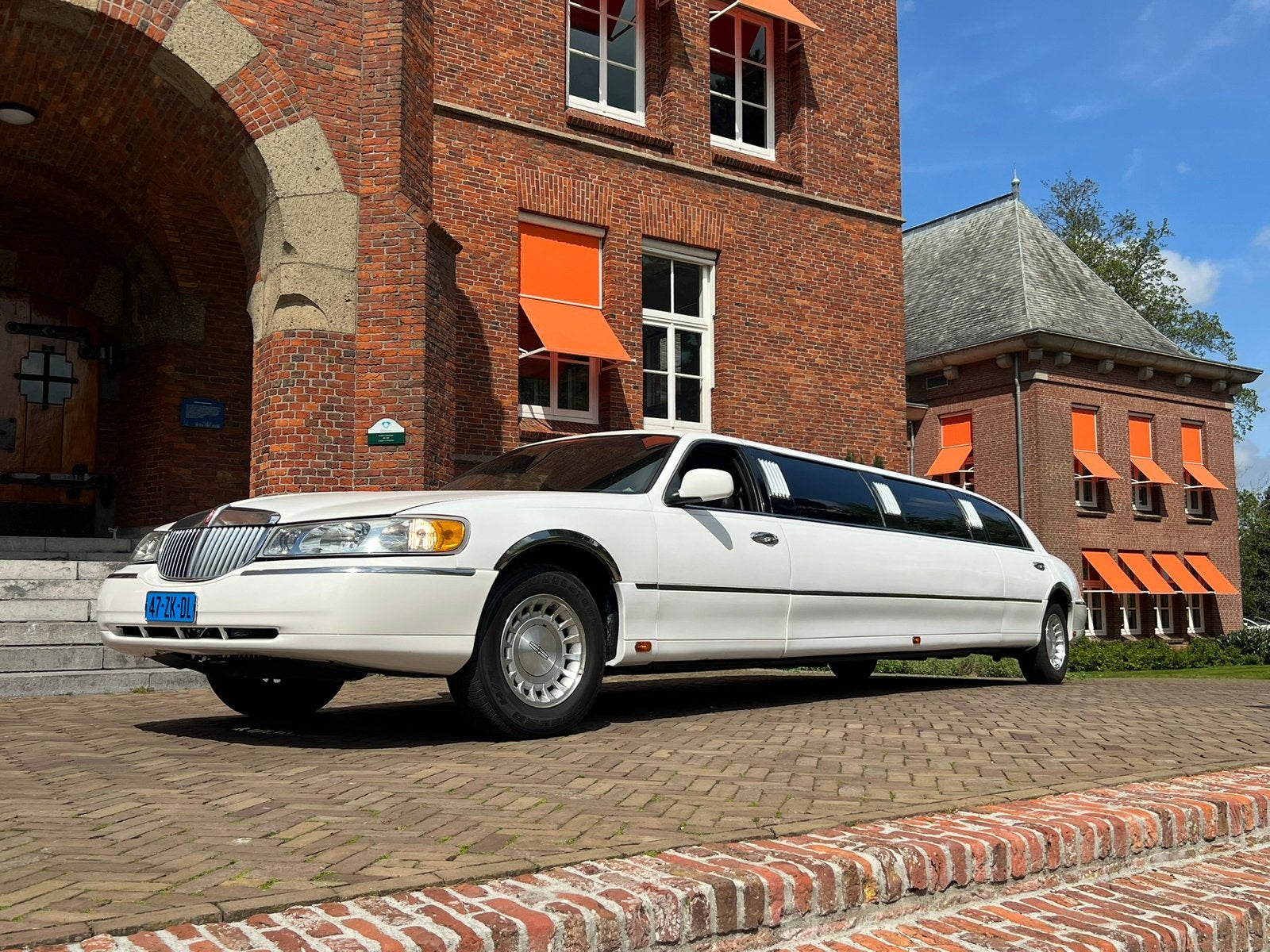 Lincoln Towncar Limousine, Wit 2001, Auto's, Automaat, Overige carrosserieën, Wit, Leder