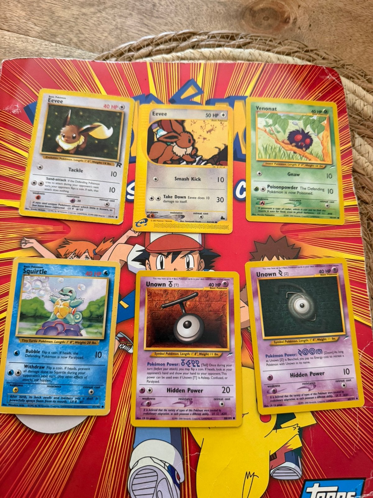 Pokemon kaarten first set & 2003, Verzenden, Zo goed als nieuw, Meerdere kaarten