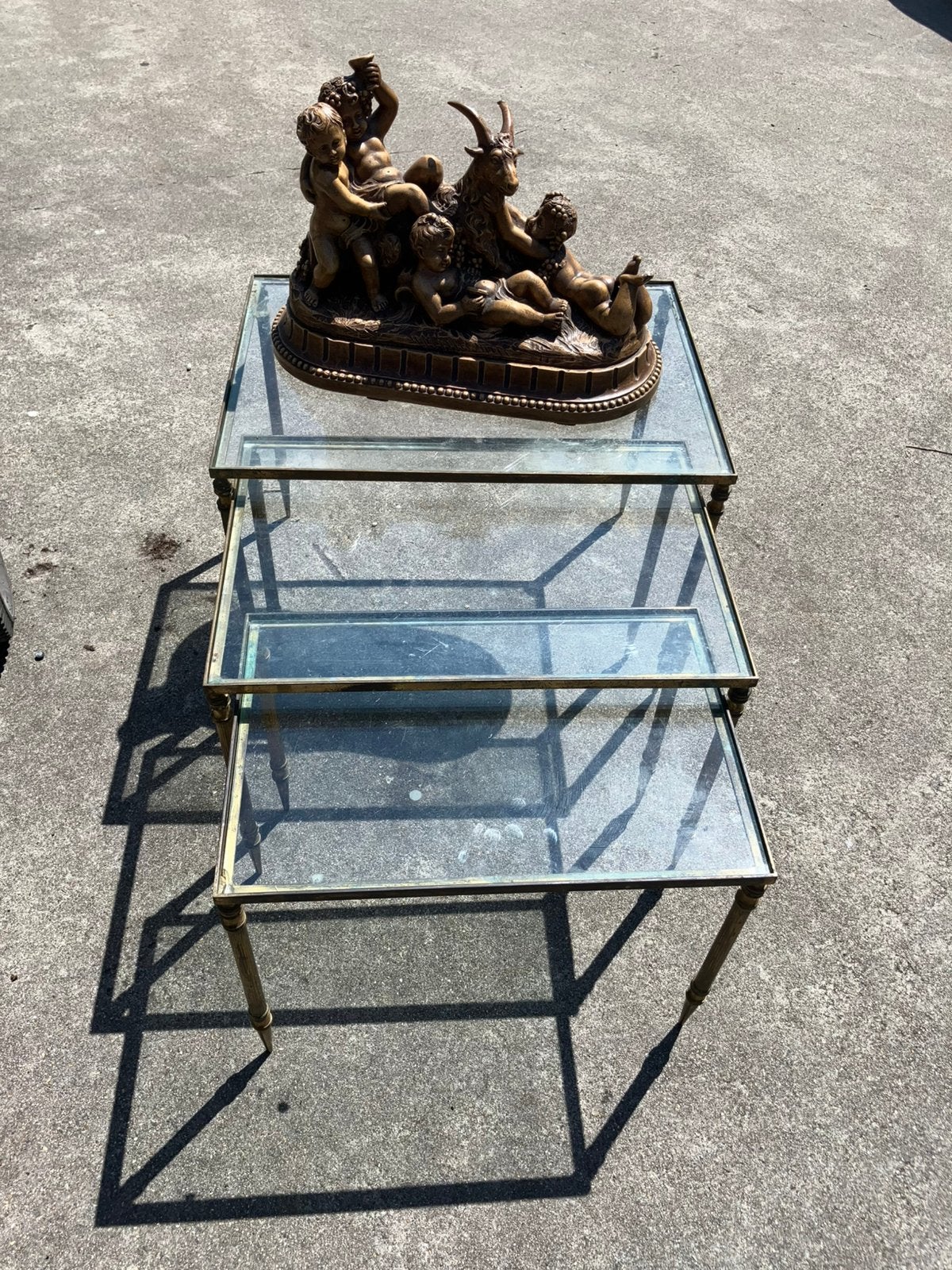 3 delig brons set., Ophalen