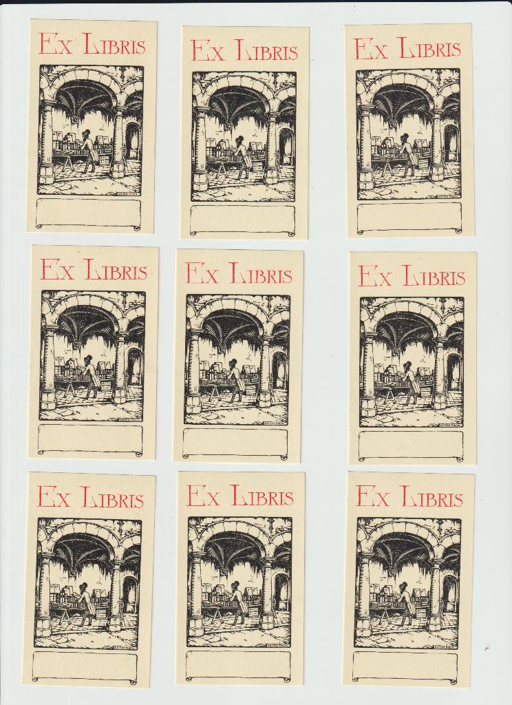 20  Blanco Ex Libris  Anton Pieck, Verzenden, Ex libris