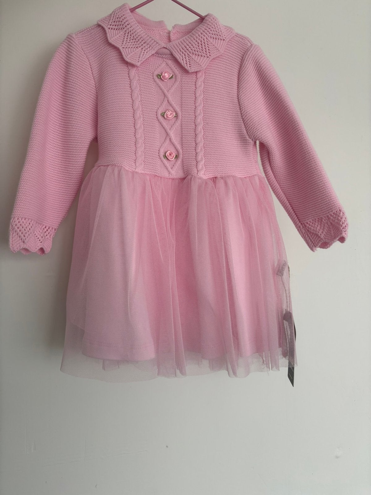 Prachtig meisjesjurk roze pink maat 92, Ophalen of Verzenden, Nieuw, Meisje, Jurkje of Rokje
