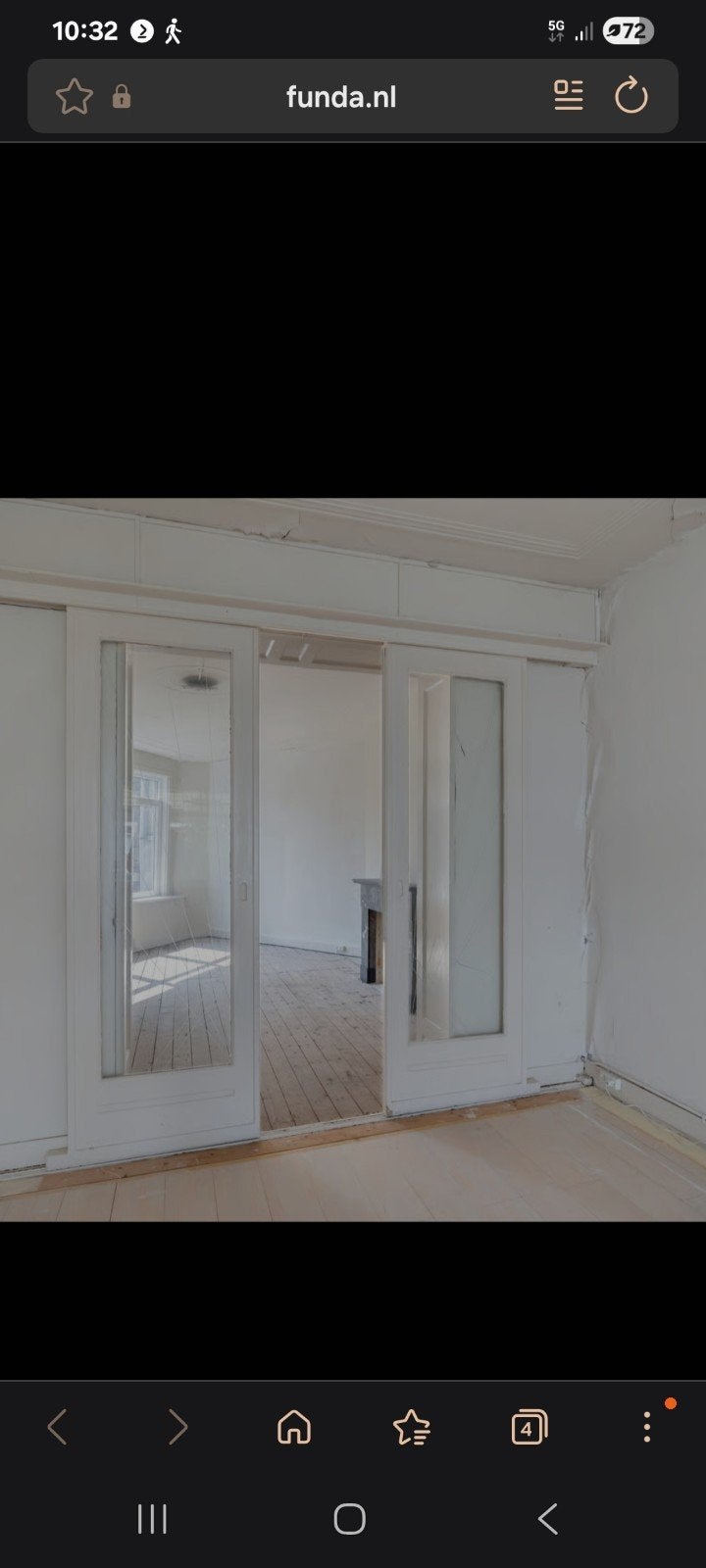 Set ensuite schuifdeuren met geëtst glas uit 1929, Ophalen