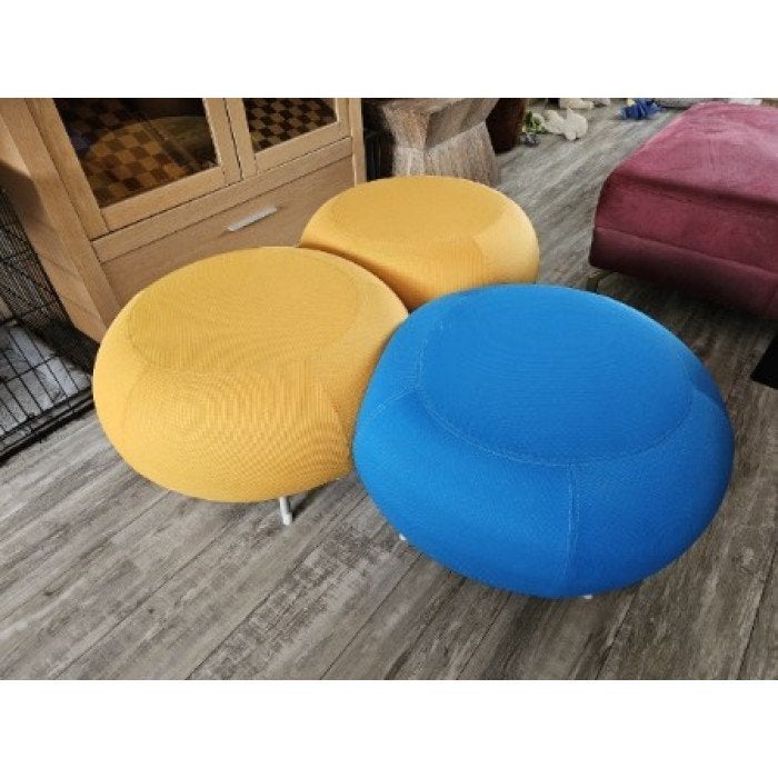 # 3 x Allermuir Pebble Poef Moderne vrolijke poefjes krukje, Ophalen, Gebruikt, 75 tot 100 cm, 50 tot 75 cm