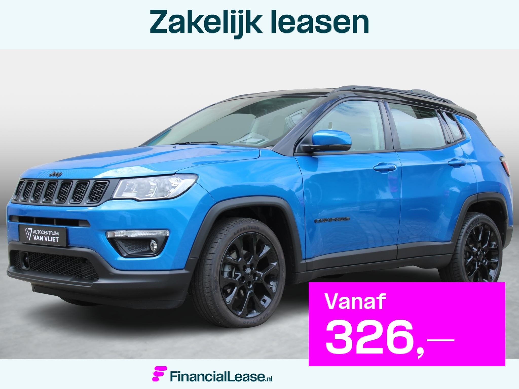 Jeep Compass 1.3T Night Eagle Liberty Edition | TREKHAAK | A, Voorwielaandrijving, 12 maanden, 4 cilinders, Blauw
