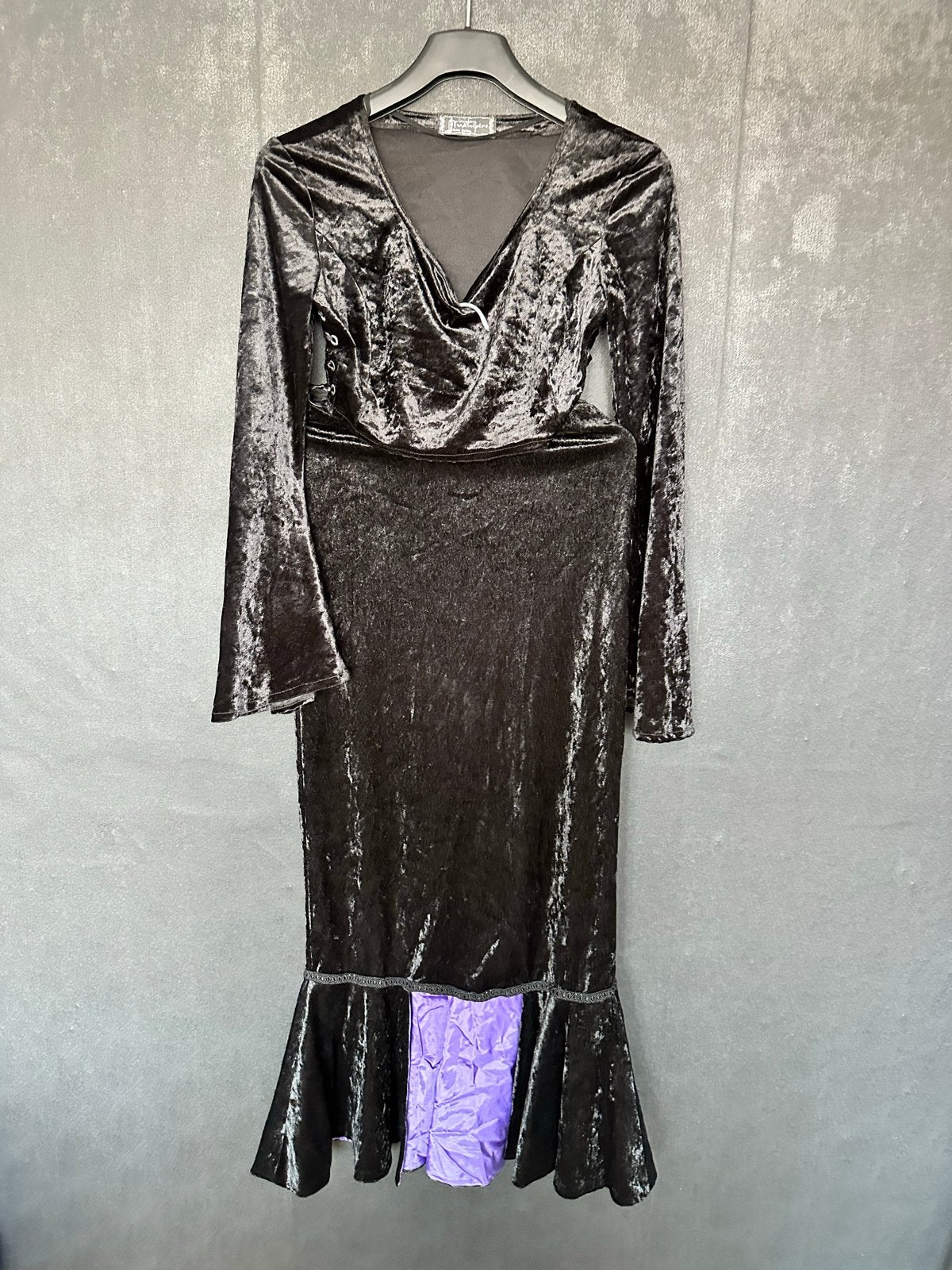 Gothic Fluweel Top & Rok Set - Zwart/Paars - Maat S/M, Ophalen of Verzenden, Gedragen