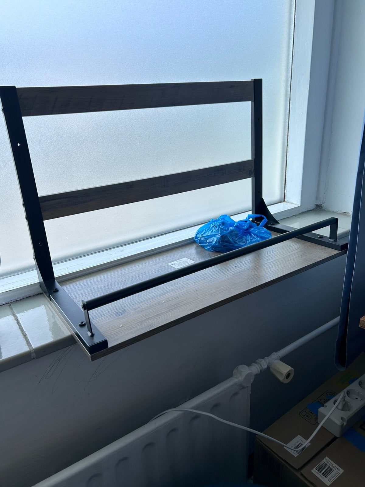 Wall Coat Rack with Shelf Wall Shelf with 10 Removable Hooks, Deurkozijn, Zo goed als nieuw, Hout, Ophalen