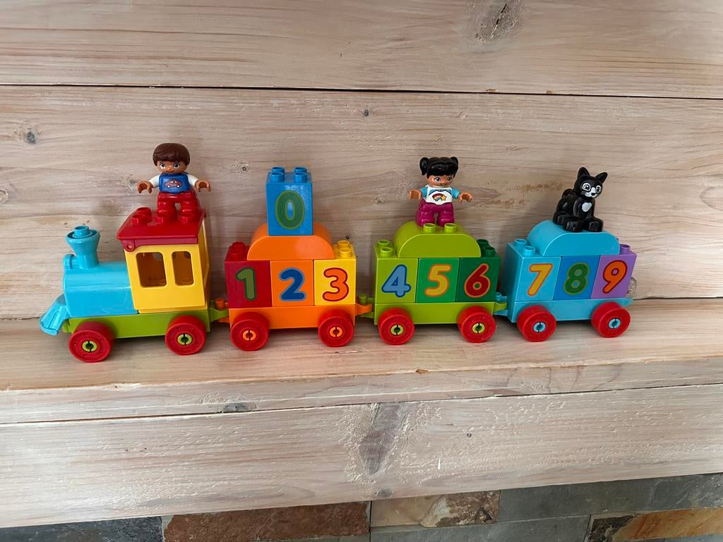 Duplo getallen trein 10847, Kinderen en Baby's, Speelgoed | Duplo en Lego, Ophalen, Zo goed als nieuw, Duplo