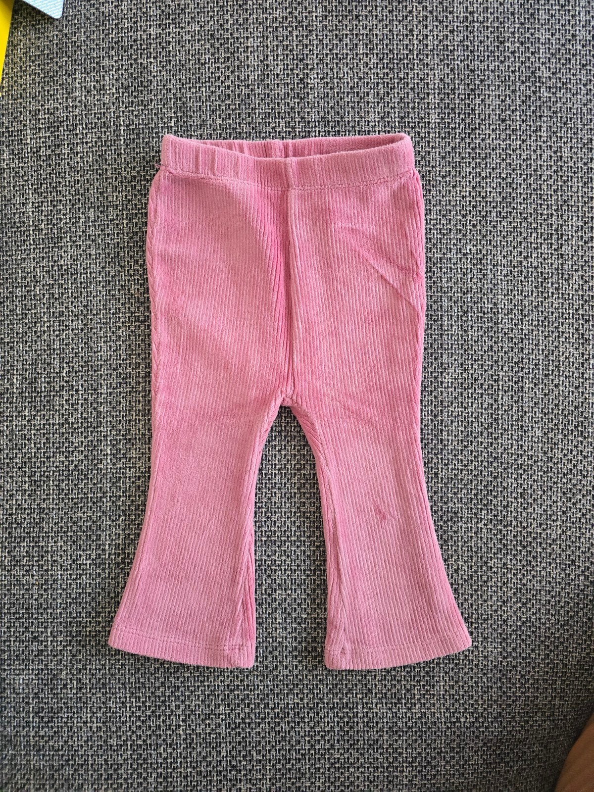 Roze flared ribbroekje Kids Gallery maat 68, Kinderen en Baby's, Broekje, Meisje, Zo goed als nieuw, Kids Gallery