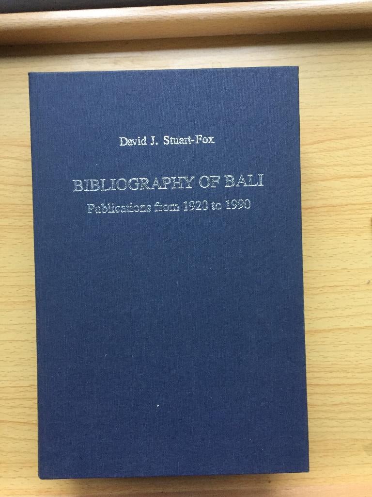 Bibliografie van Bali, 1920-1990, Boeken, Ophalen of Verzenden, Zo goed als nieuw, David J. Stuart-Fox