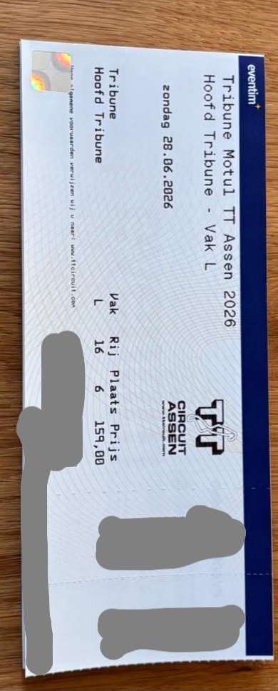 Hoofdtribune TT Assen 2026 28-06-2026, Ophalen of Verzenden, Zo goed als nieuw, USB