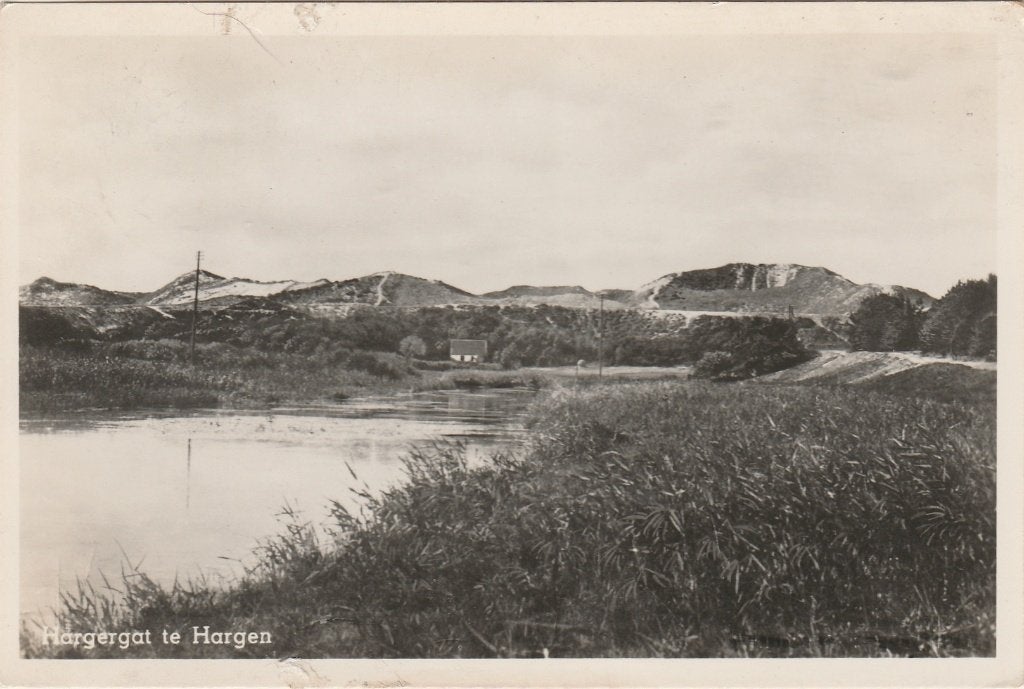 HARGEN Hargergat 1954, Verzenden, 1940 tot 1960, Gelopen, Noord-Holland