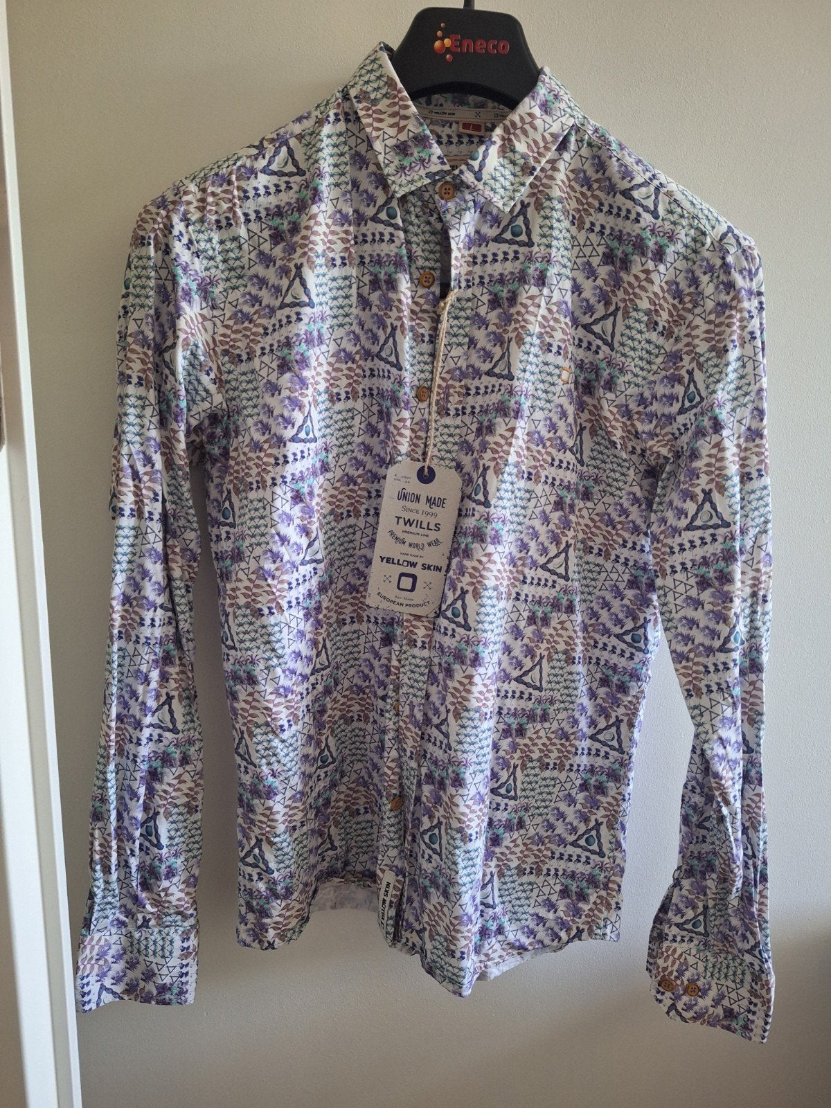 Nieuw Yellow Skin heren overhemd met print, maat L, Overige kleuren, Yellow Skin, Nieuw, Ophalen of Verzenden