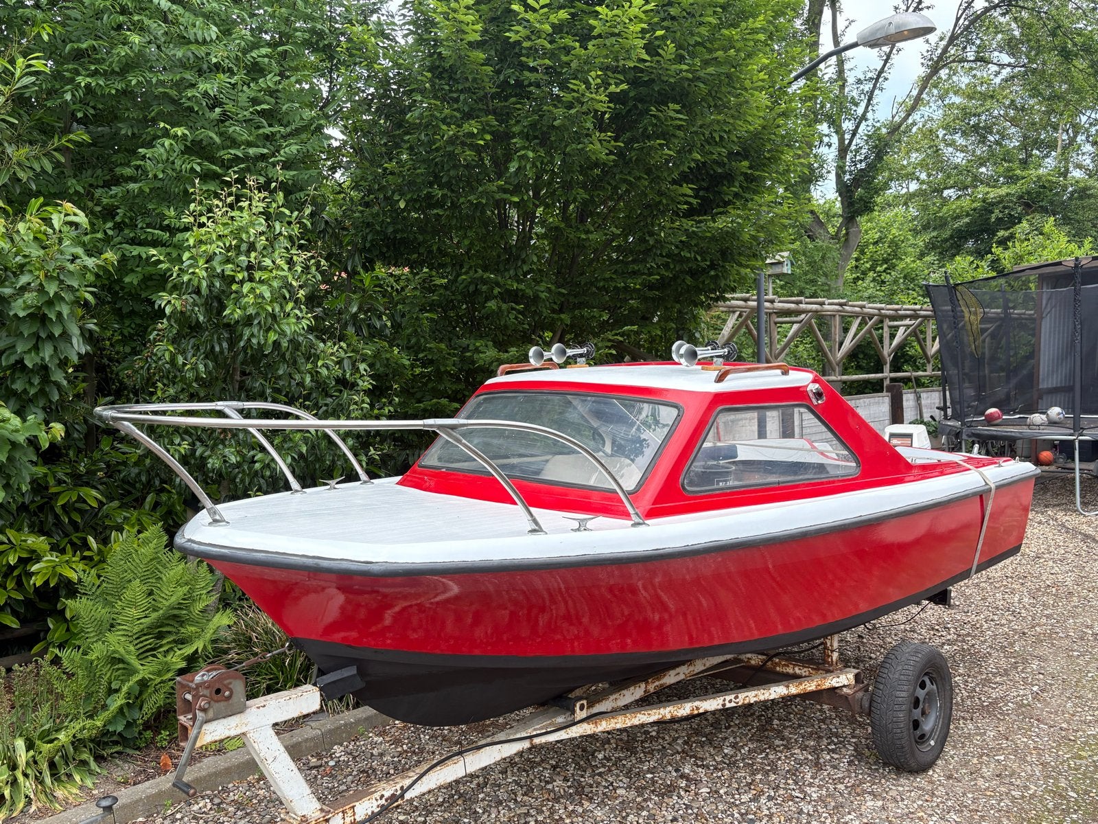 Compacte Kajuitboot met Yamaha Buitenboordmotor en Trailer, Watersport en Boten, Overige merken, Gebruikt, Kajuitboot, Buitenboordmotor