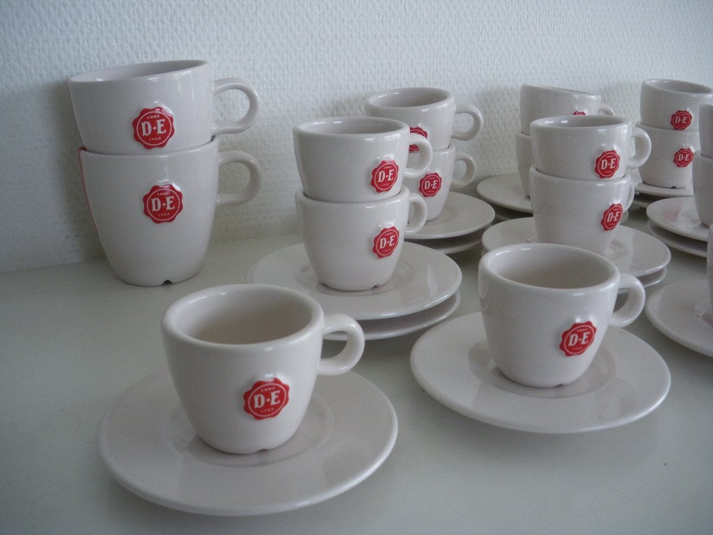 Douwe Egberts Mosa servies, Huis en Inrichting, Keuken | Servies, Ophalen of Verzenden, Zo goed als nieuw, Aardewerk, Bord(en)