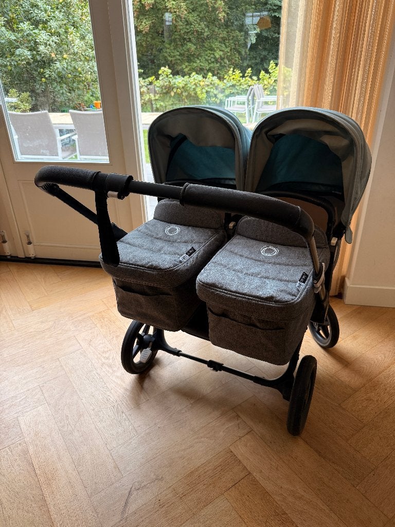 Bugaboo Donkey 3 Duo kinderwagen - Zo goed als nieuw, Bugaboo, Zo goed als nieuw, Verstelbare duwstang, Ophalen
