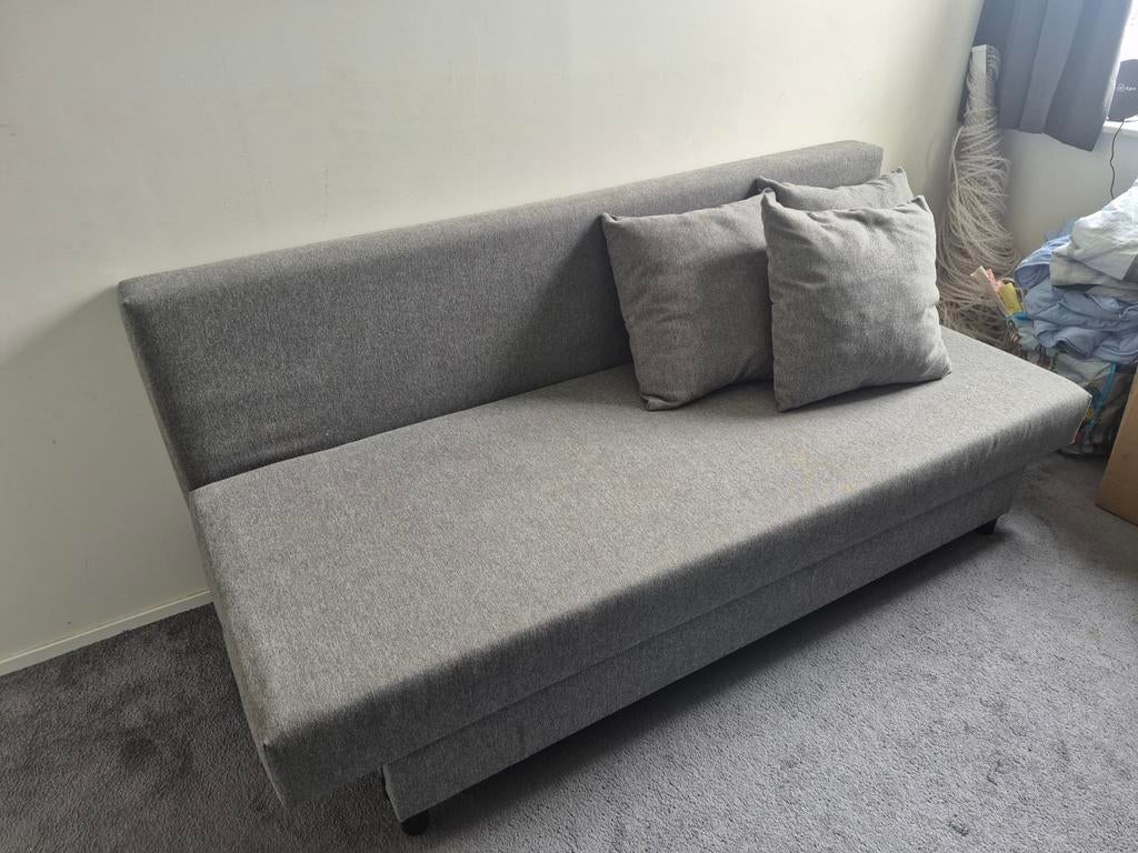 IKEA ÄLVDALEN slaapbank grijs, Huis en Inrichting, Slaapkamer | Slaapbanken, Ophalen, Gebruikt, 190 cm of minder, Grijs